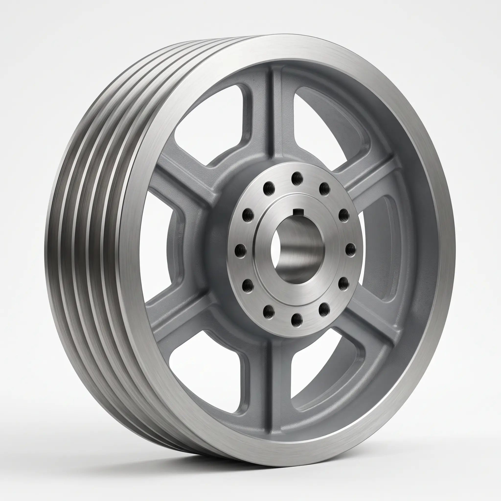 Main & Traction Sheaves — Drive sheaves with hardened, profile-ground grooves for traction and grip.